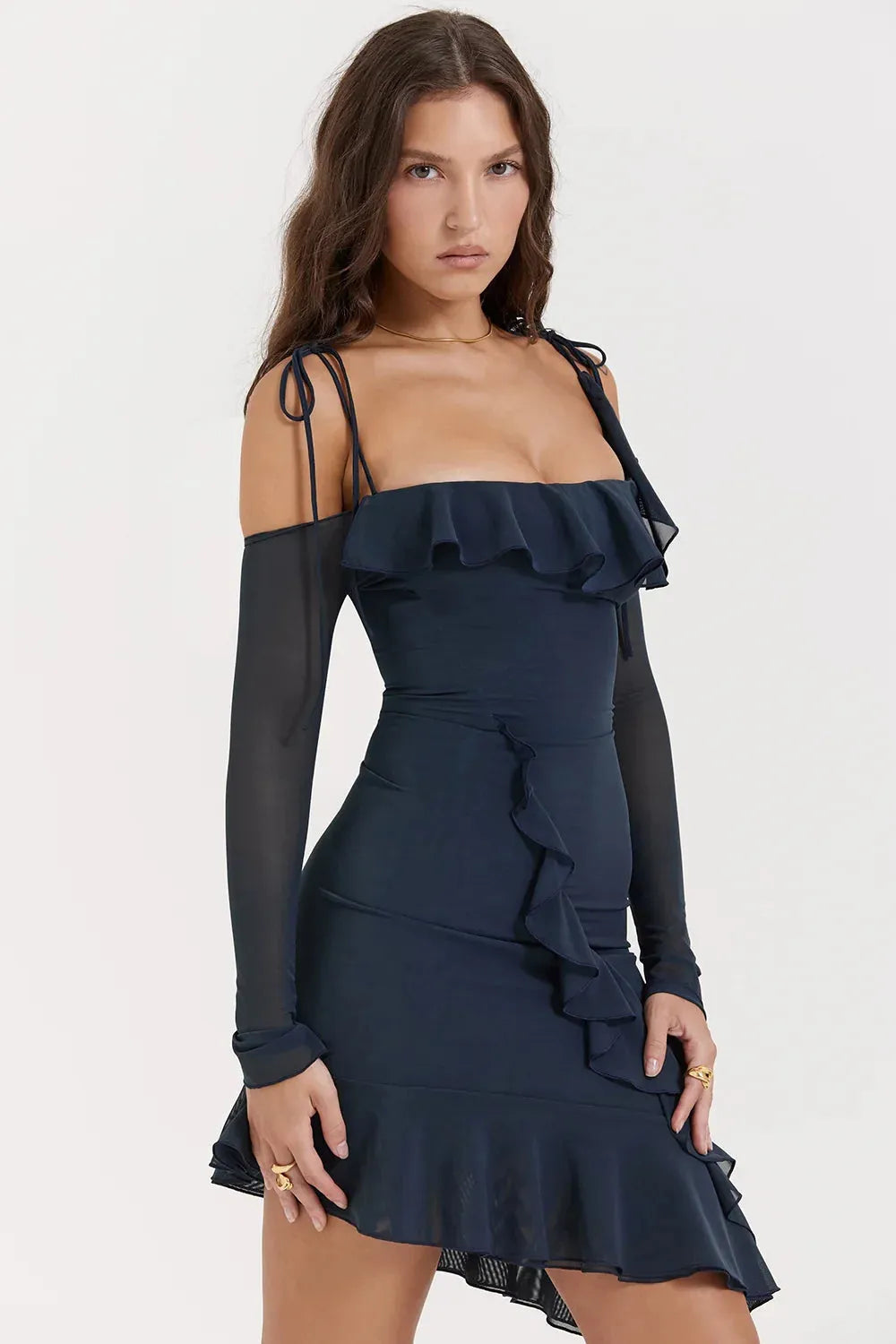 Vestido Curto Decote com Alça - Valentina