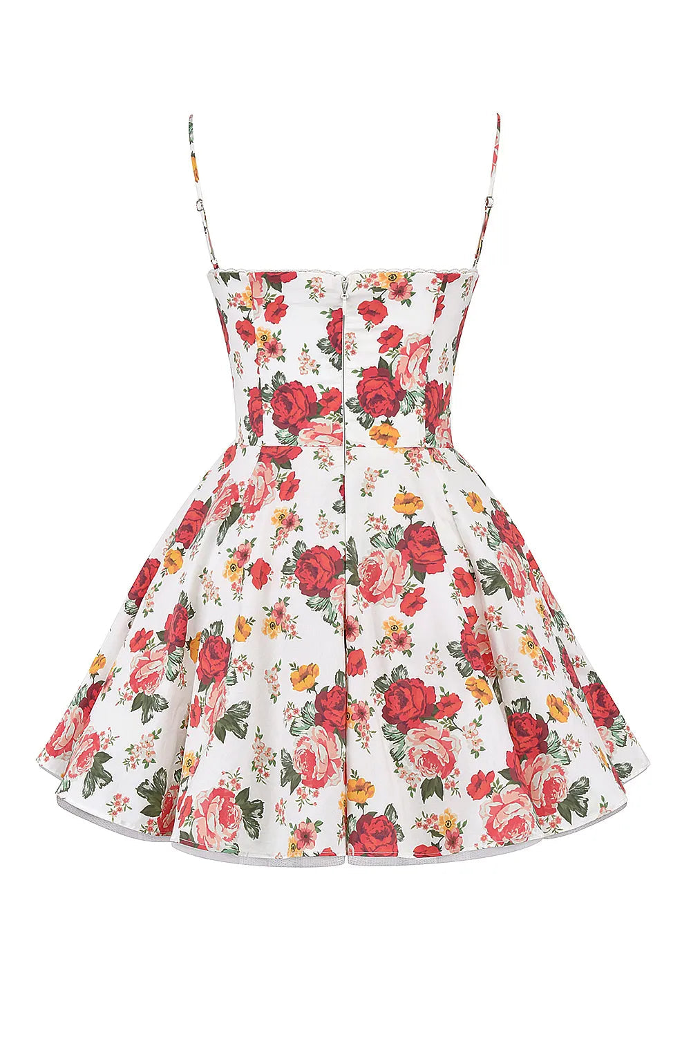 Vestido Curto Floral Modelador Com Forro - Cloe