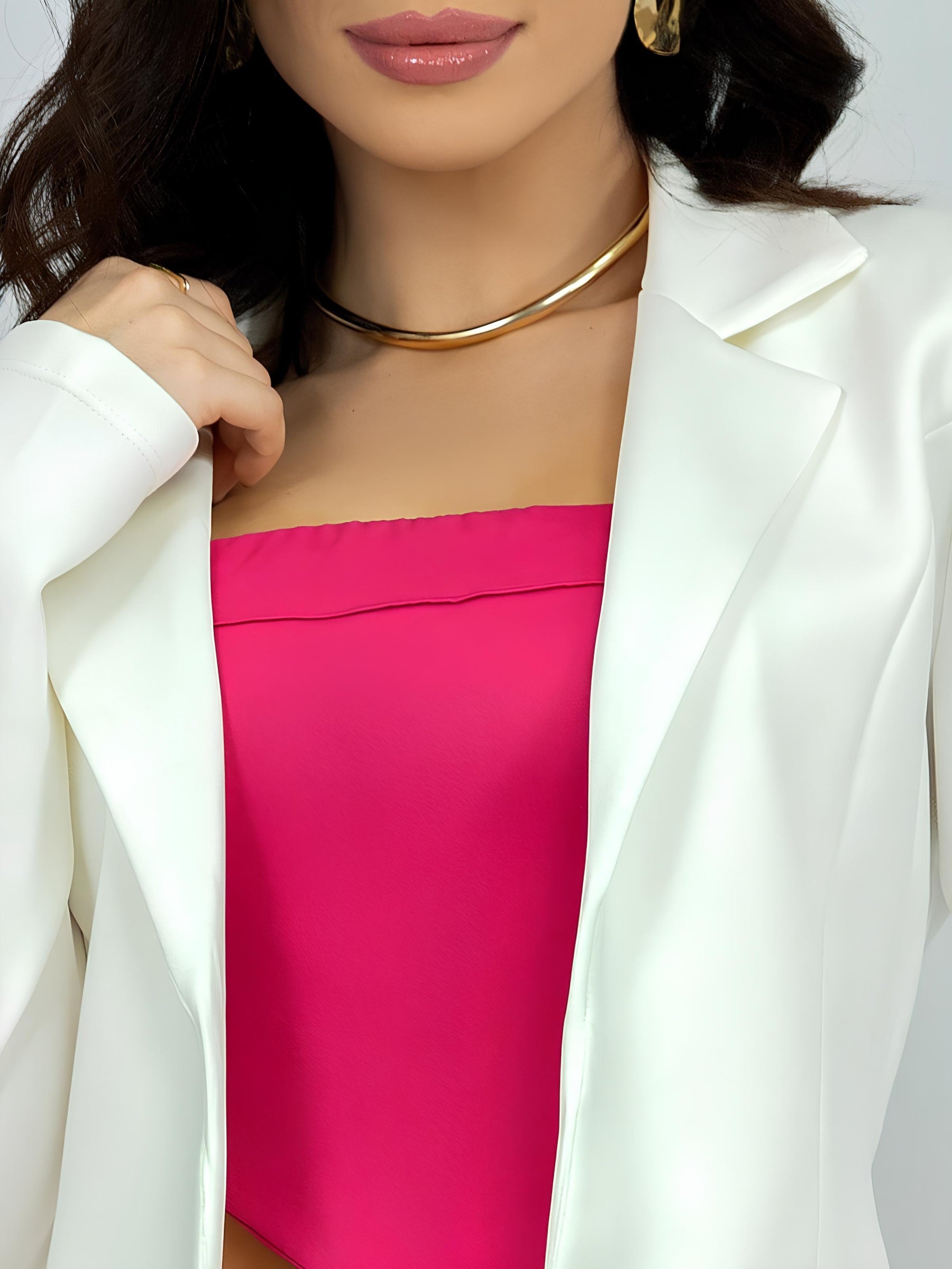Blazer Feminino Alfaiataria Cereja
