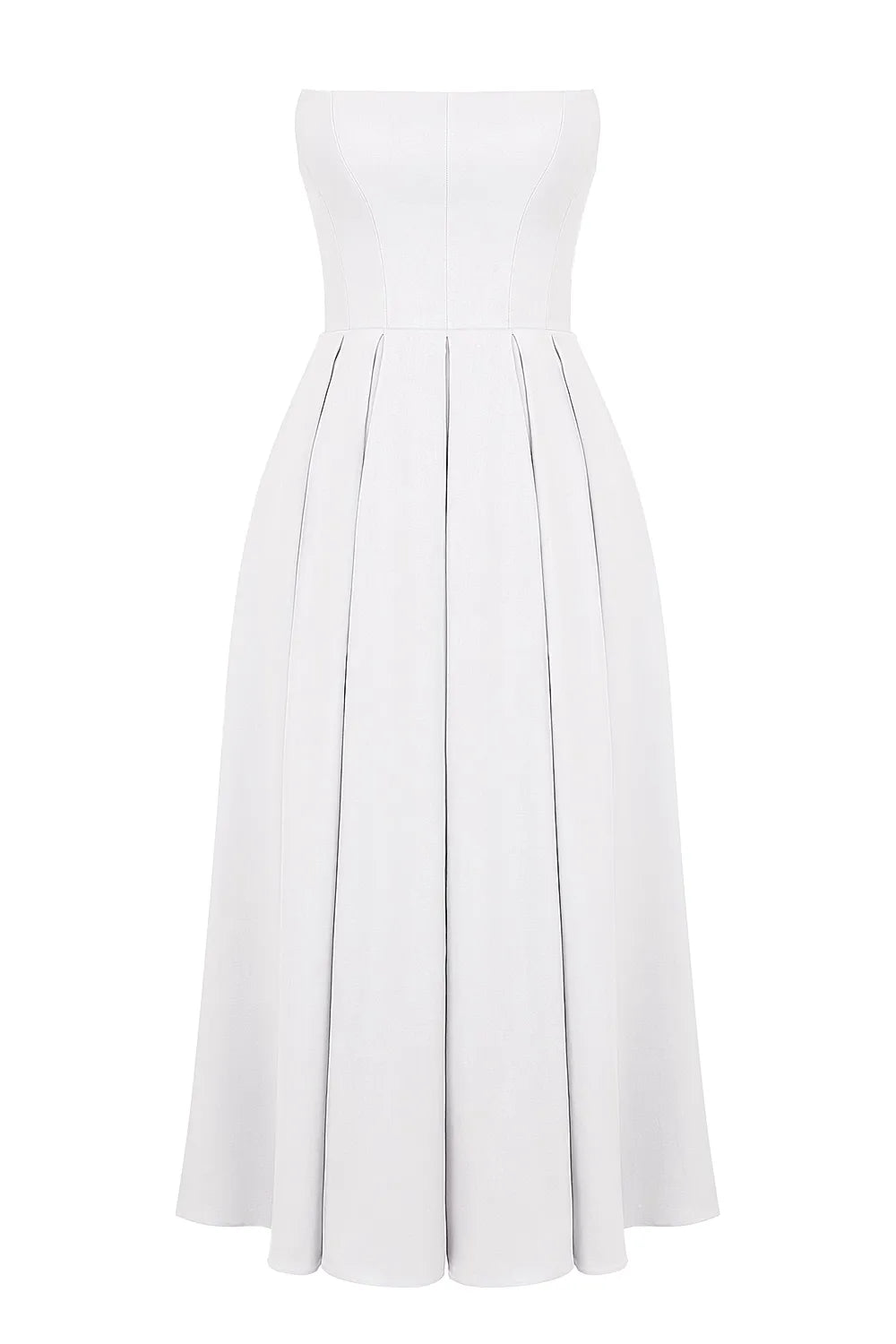 Vestido Feminino Midi Sem Alça - Modelo Audrey