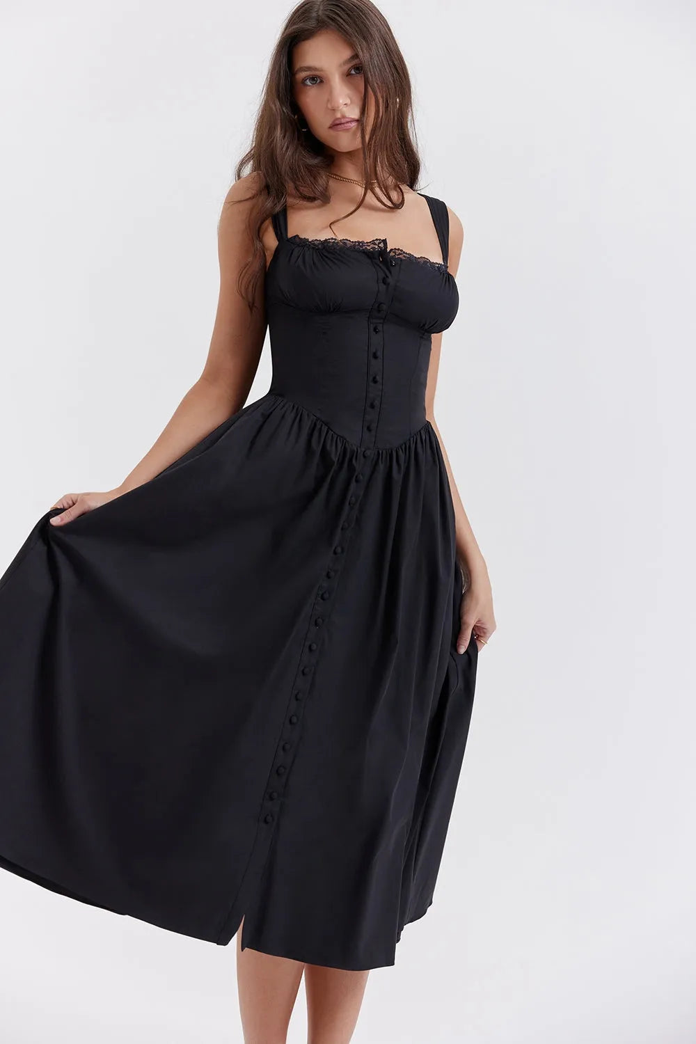 Vestido Estruturado e Forrado - Midi Chérie
