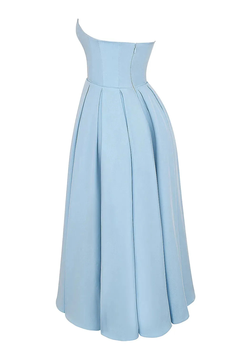 Vestido Feminino Midi Sem Alça Modelo Audrey