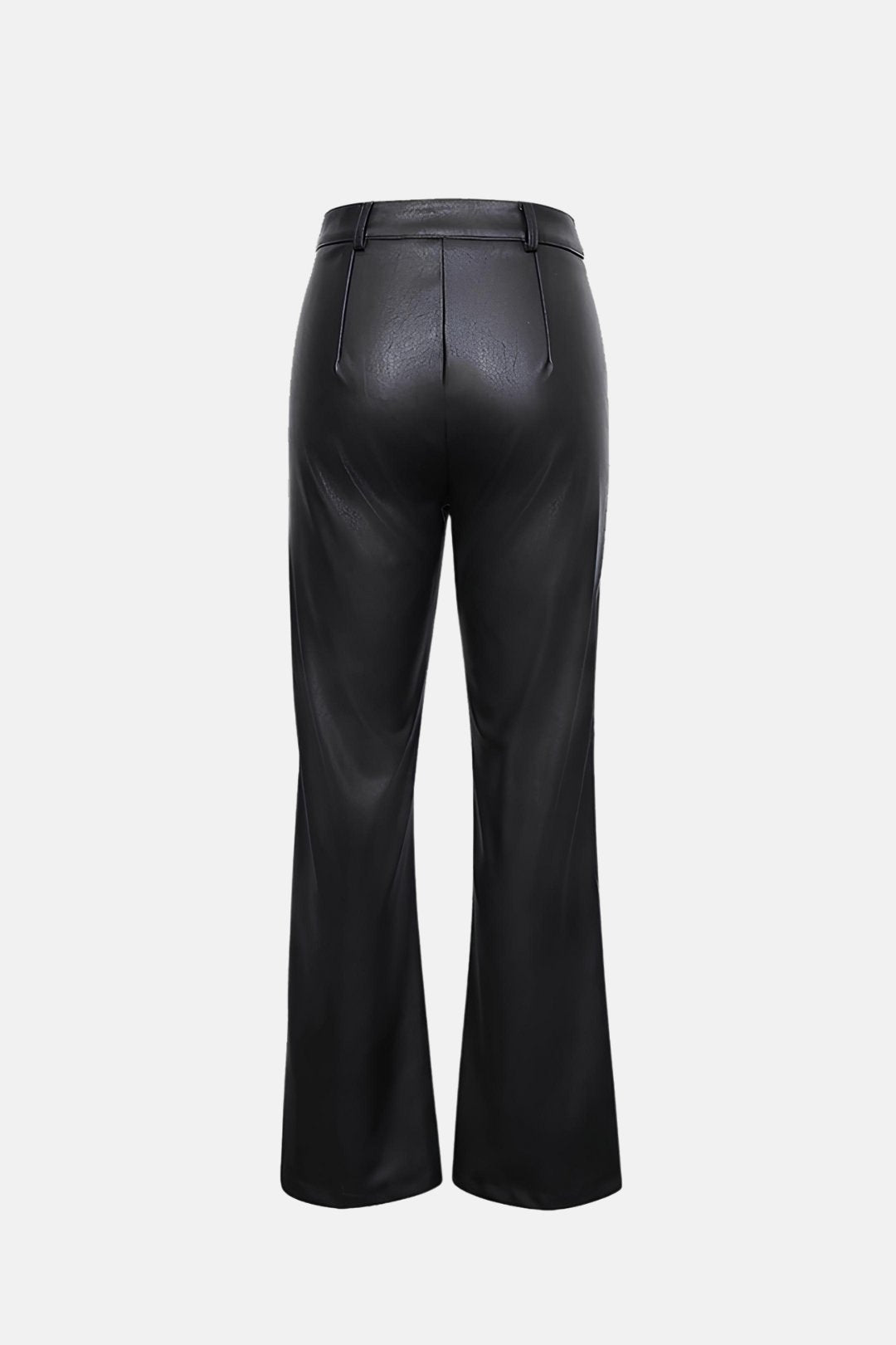 Calça de Couro Sintético Reta Glamy