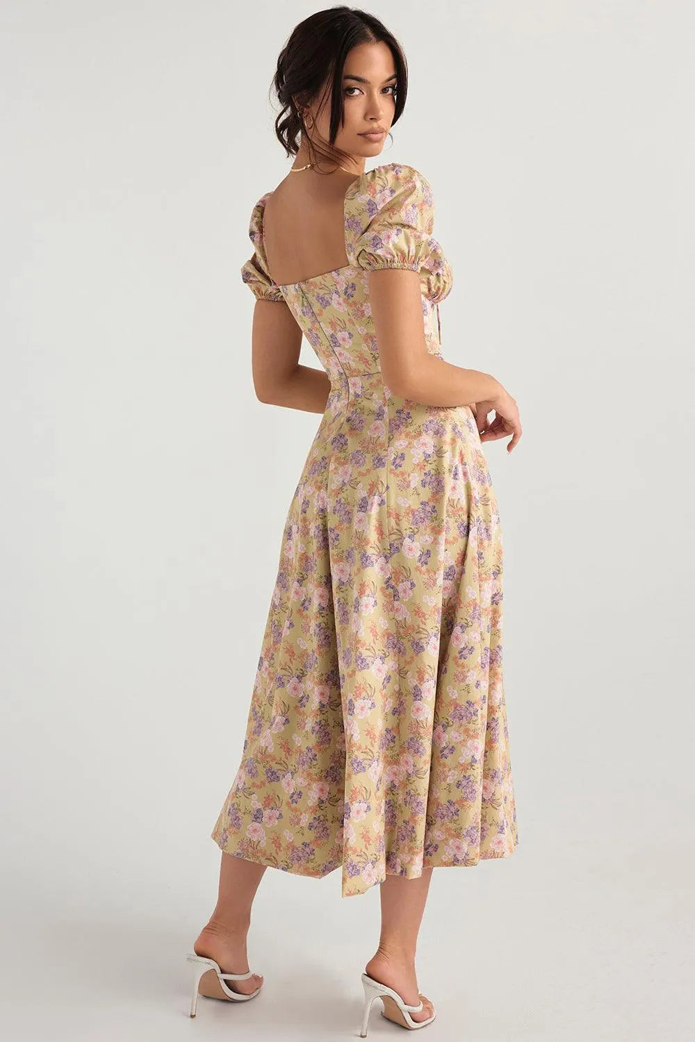 O Vestido Midi Laço Ajustável - Bella Fiore