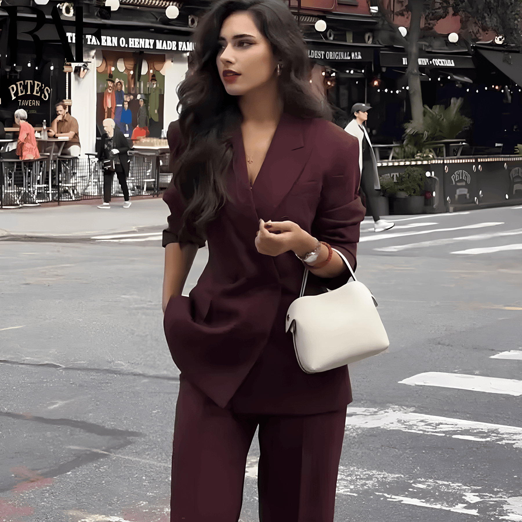 Blazer Feminino Alfaiataria Bordô