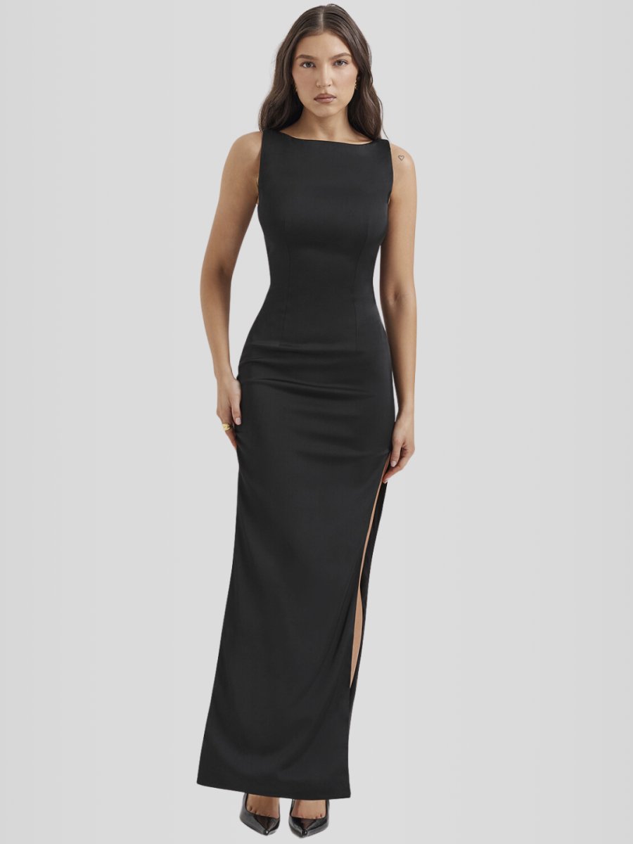 Vestido Longo Preto Modelo Naiva