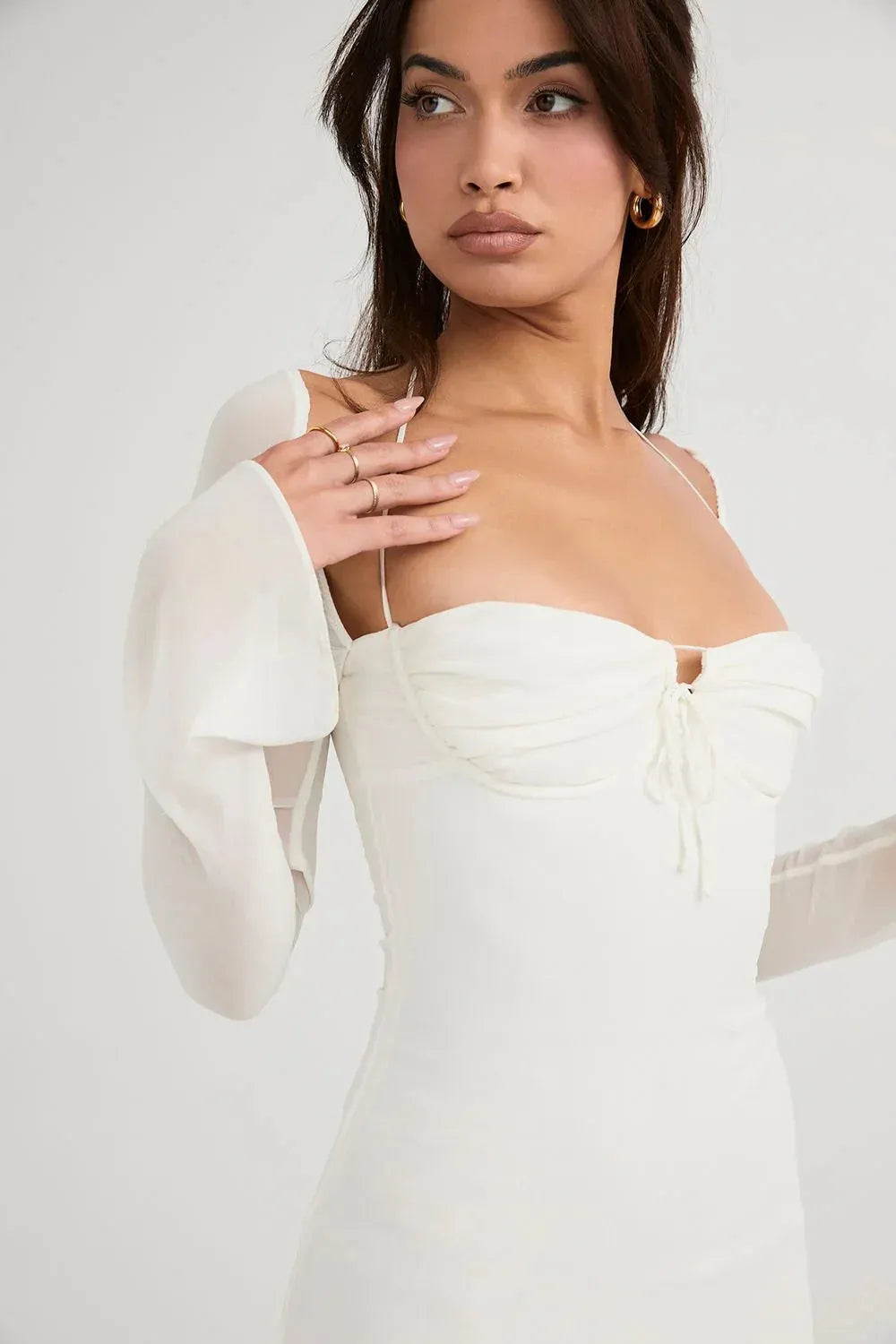 Vestido Curto Alças Finas -Mini Olivia
