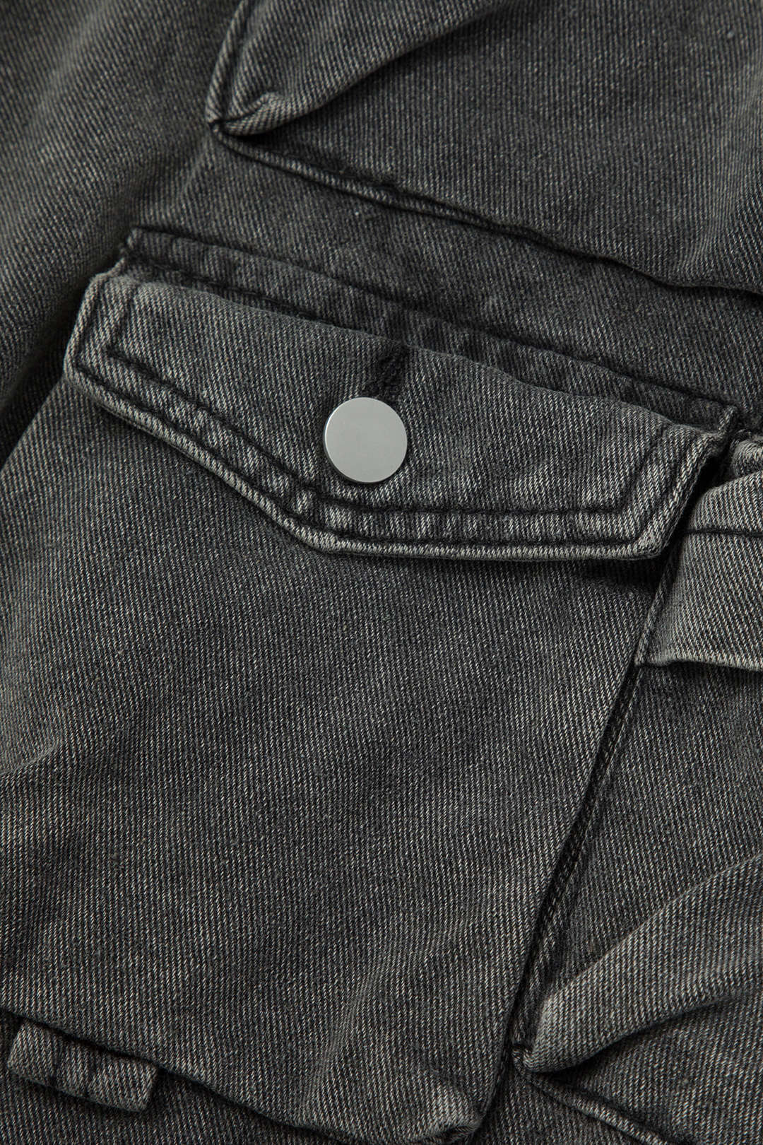 Calça Cargo Jeans Wide Leg Buma