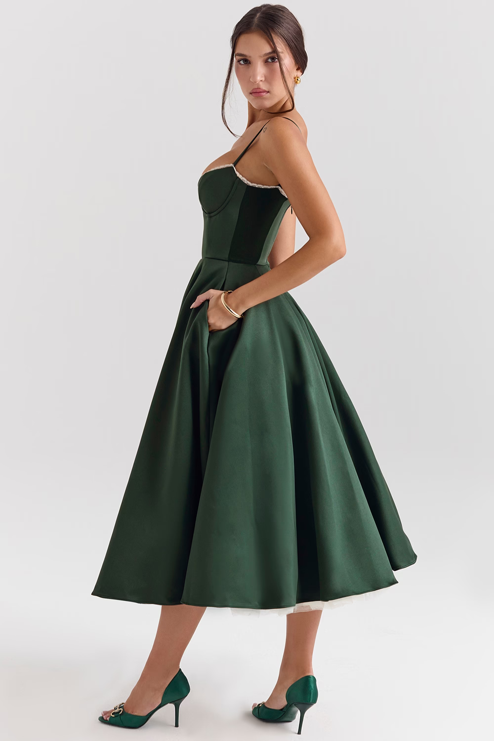 Vestido Midi Cloe - Modela a Cintura | Dupla Camada 2.0