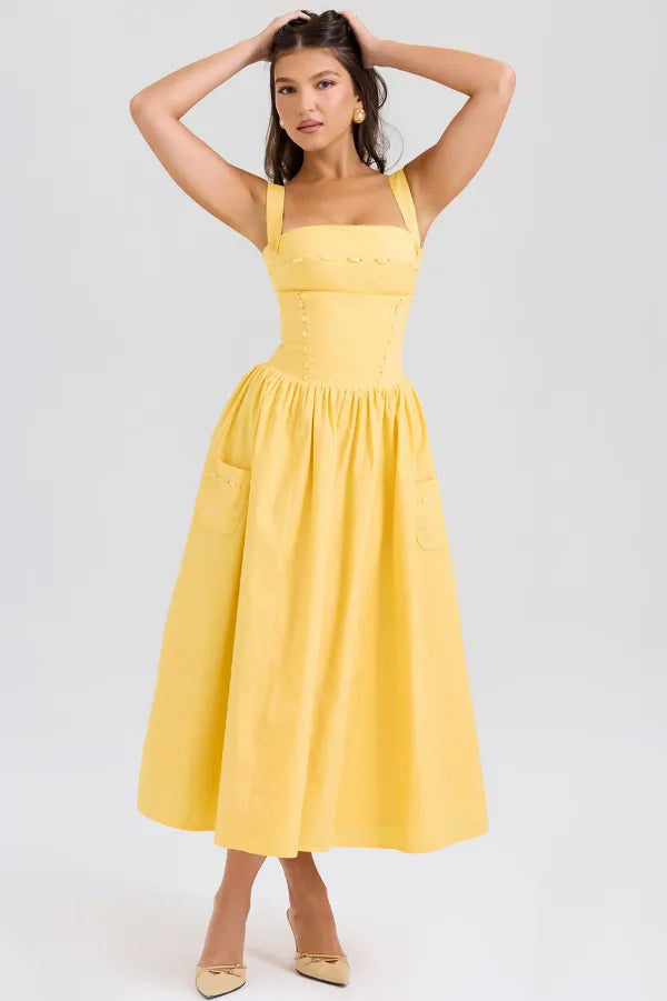 Vestido Midi Xadrez Modelador - Lauren