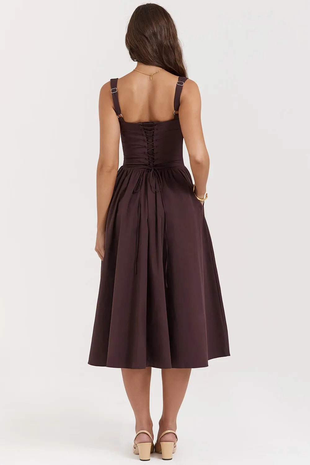 Vestido Estruturado e Forrado - Midi Chérie