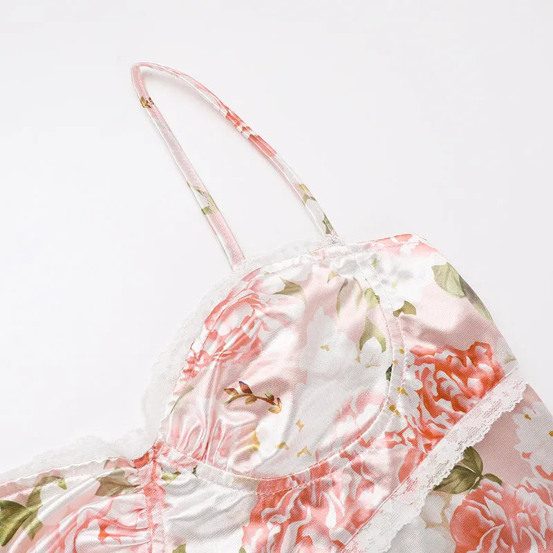 Vestido Maxi Floral - Modelo Dhiana