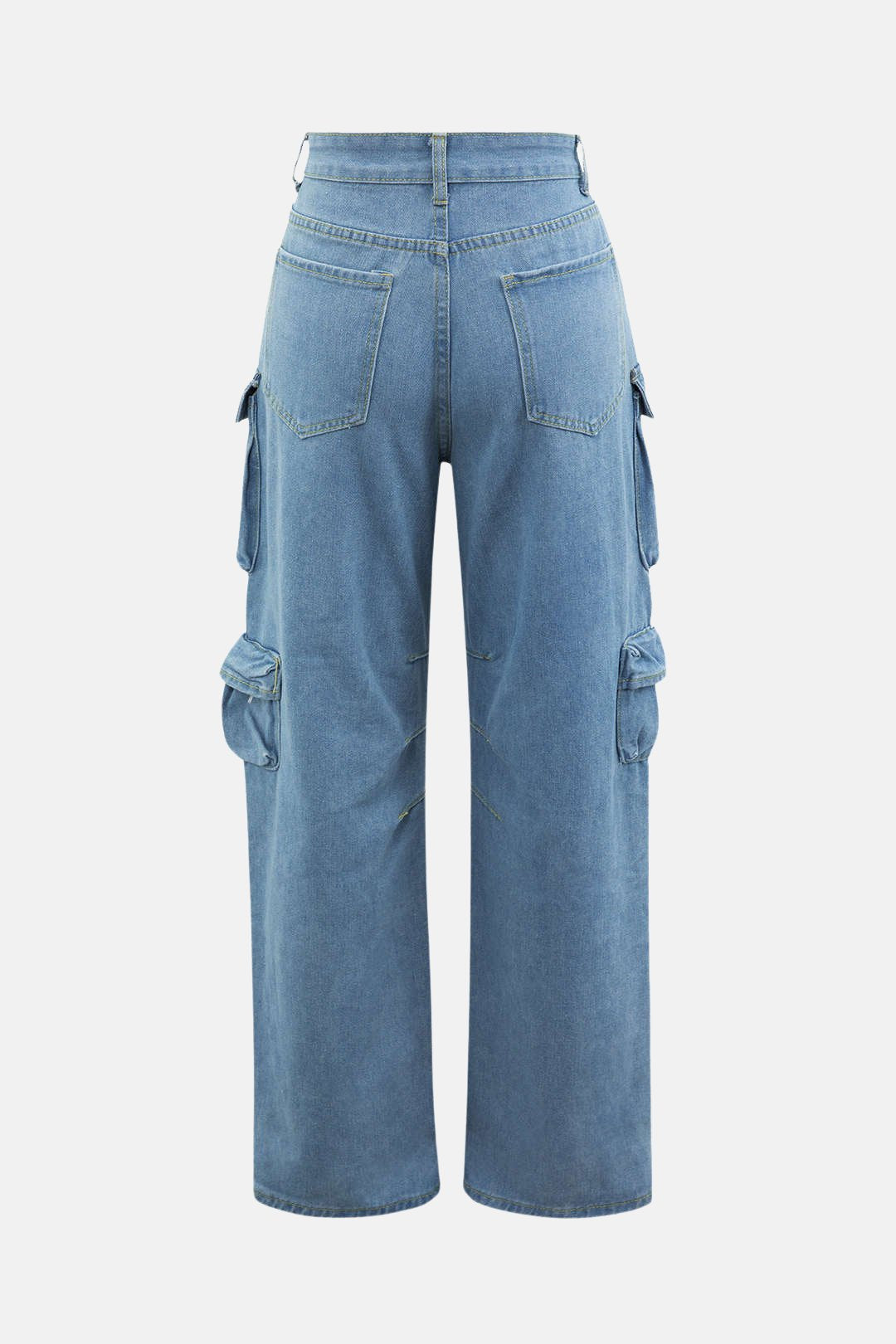 Calça Cargo Jeans Wide Leg Buma