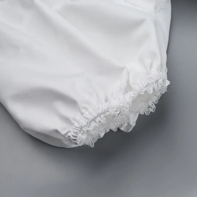 Vestido Longo Com Algodão Branco - Luna Belle