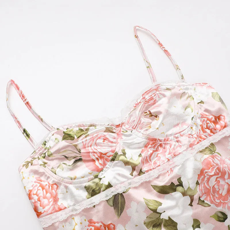 Vestido Maxi Floral - Modelo Dhiana