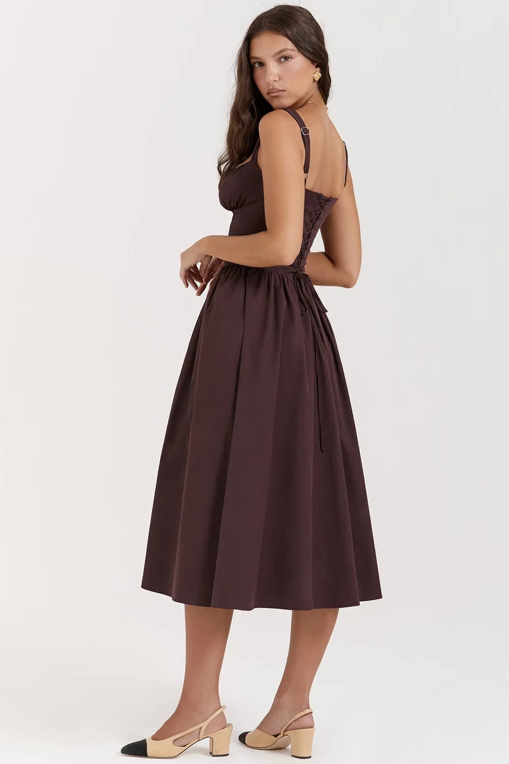 Vestido Estruturado e Forrado - Midi Chérie