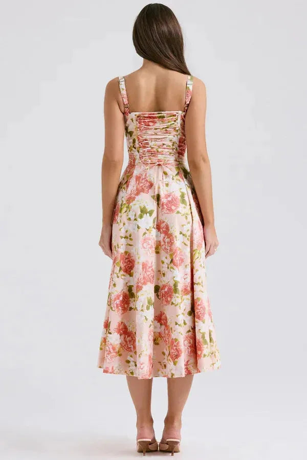 Vestido Midi Charlotte - Modelador de Cintura 2.0