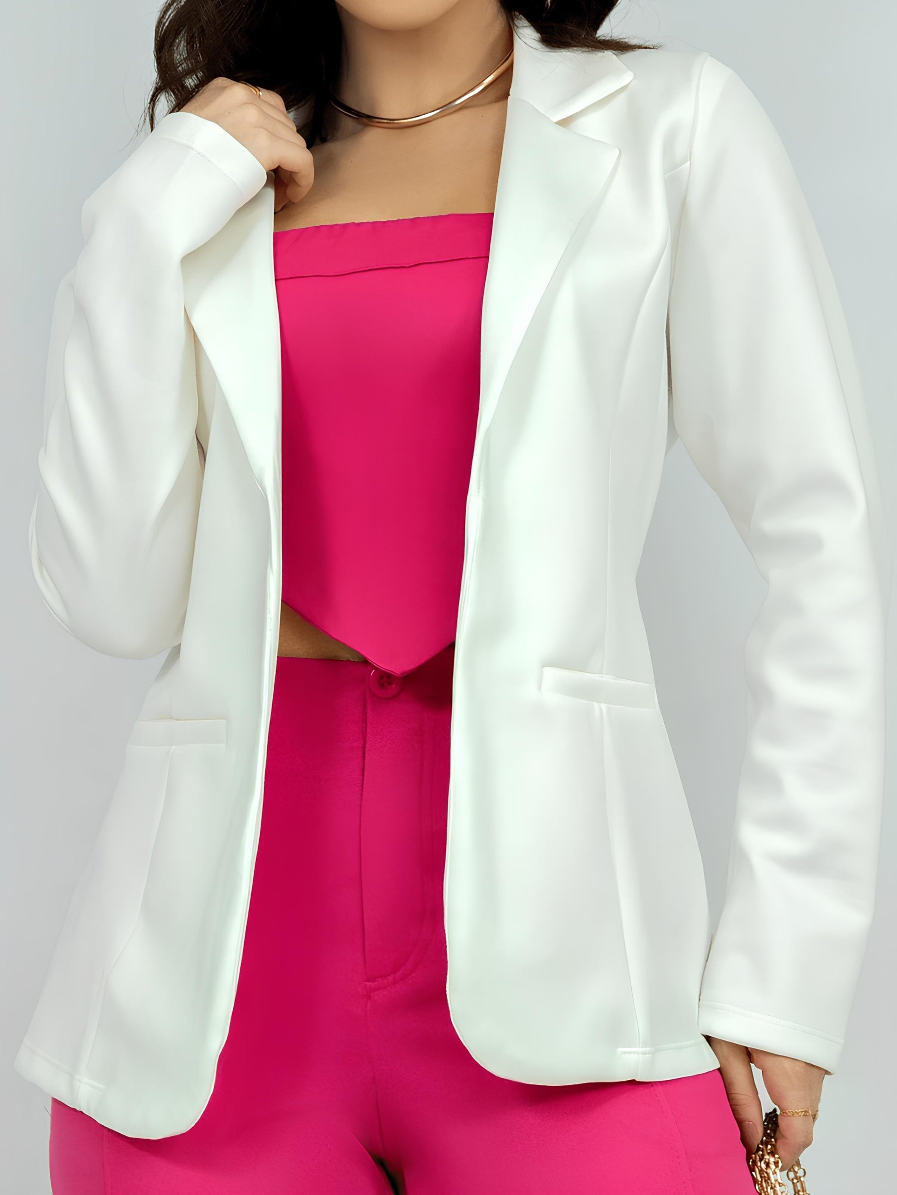 Blazer Feminino Alfaiataria Cereja