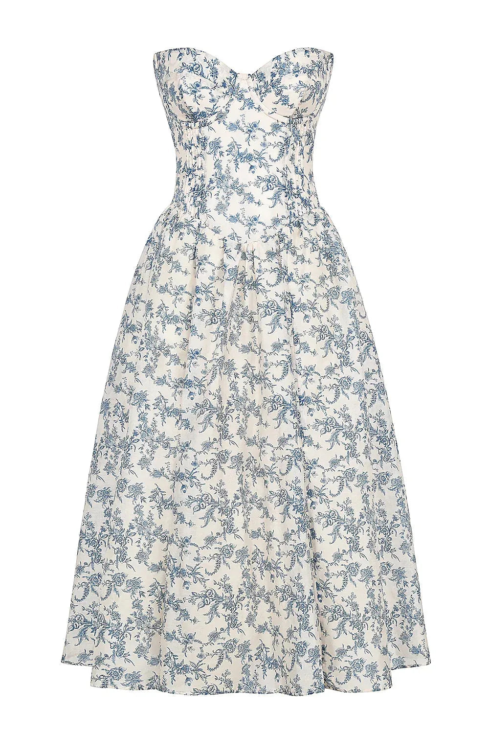 Vestido Midi Floral Modelo Estefhanie