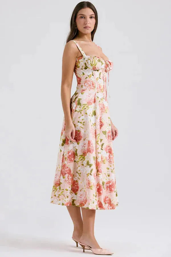 Vestido Midi Charlotte - Modelador de Cintura 2.0