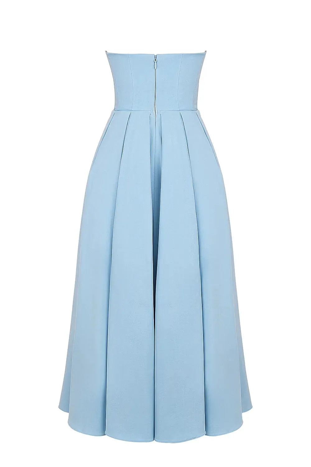 Vestido Feminino Midi Sem Alça Modelo Audrey