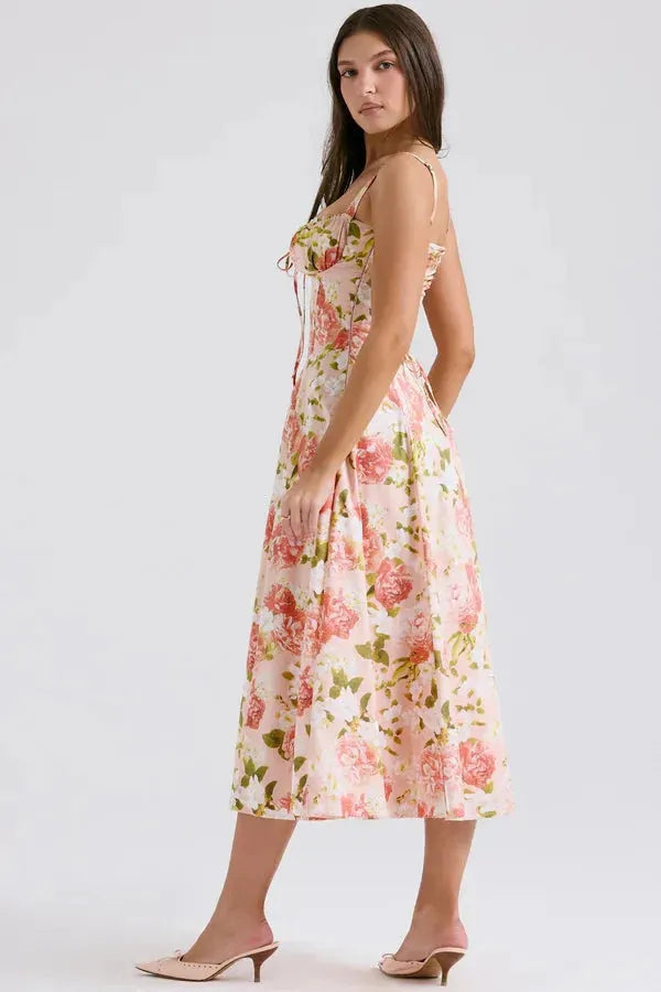 Vestido Midi Charlotte - Modelador de Cintura 2.0