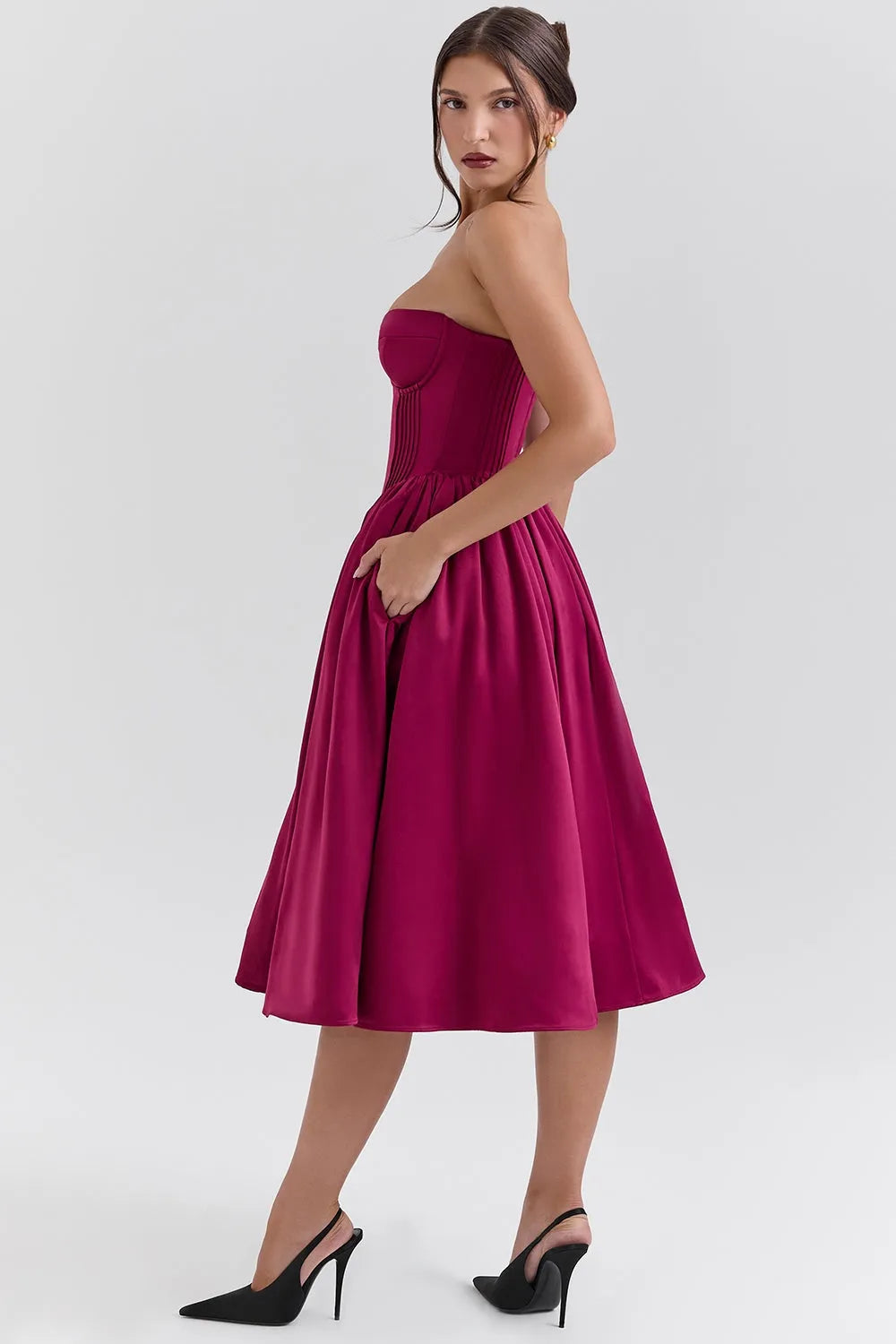 Vestido Midi Bailarina - Modelo Felicie