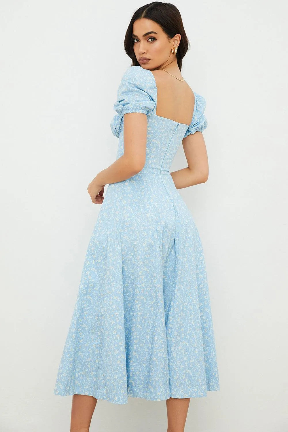 O Vestido Midi Laço Ajustável - Bella Fiore