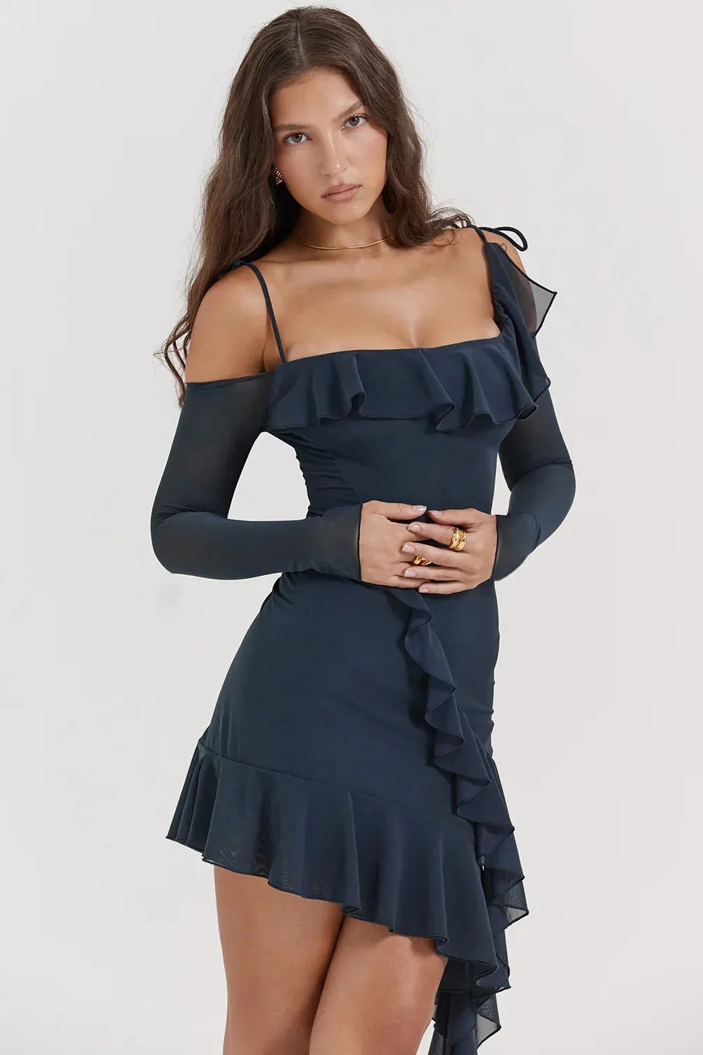 Vestido Curto Decote com Alça - Valentina