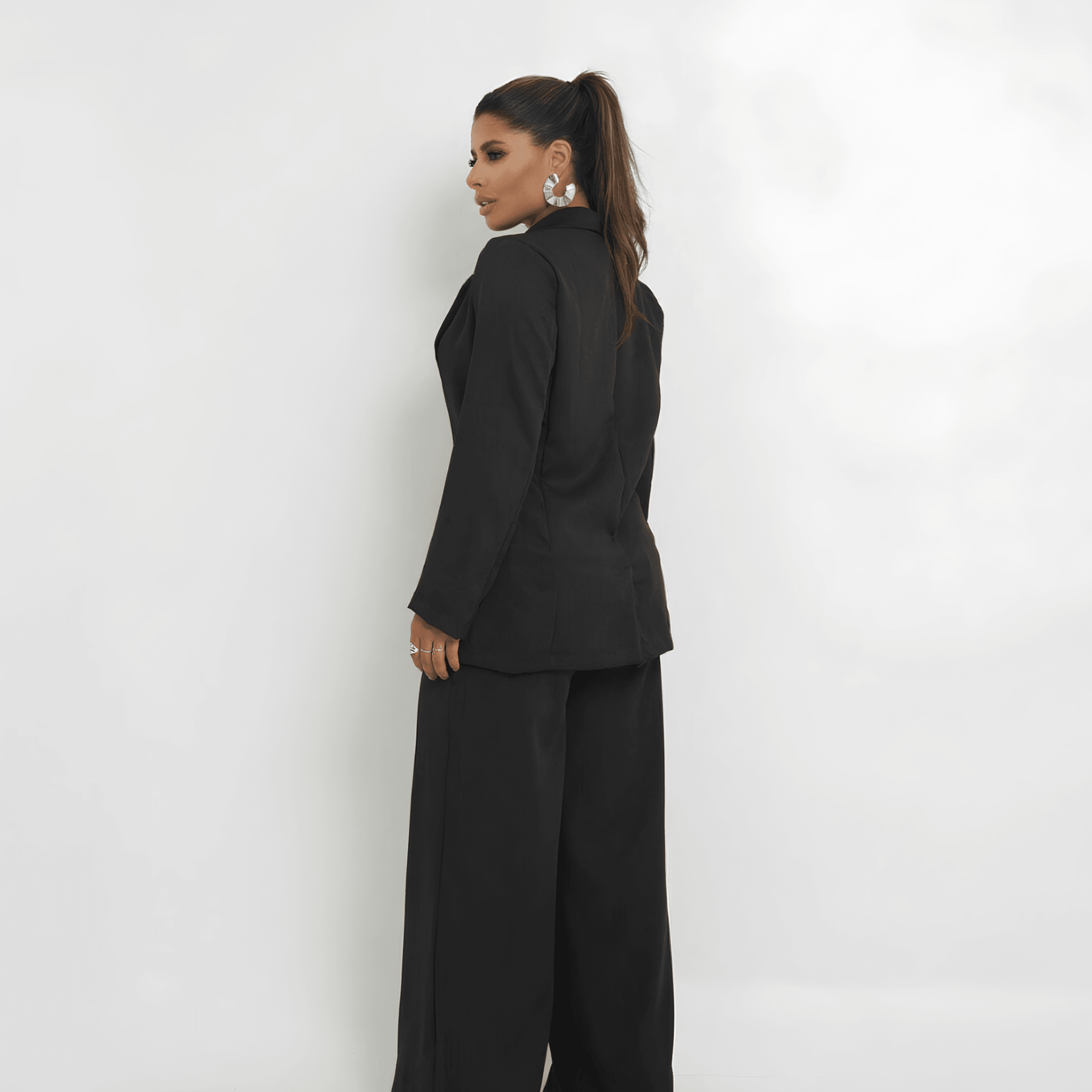 Blazer Feminino Alfaiataria Preto Mariela