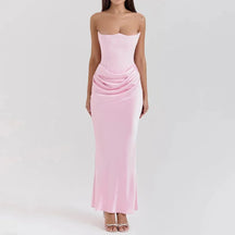 Vestido Acetinado Modelo Thaís