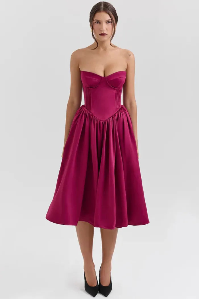 Vestido Midi Bailarina - Modelo Felicie