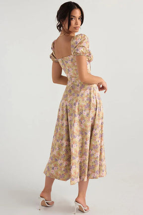O Vestido Midi Laço Ajustável - Bella Fiore
