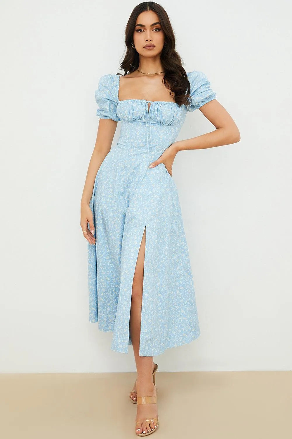 O Vestido Midi Laço Ajustável - Bella Fiore