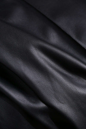 Calça de Couro Sintético Reta Glamy