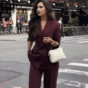 Blazer Feminino Alfaiataria Bordô