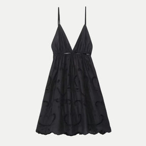 Vestido Curto Preto Com Alça Cush