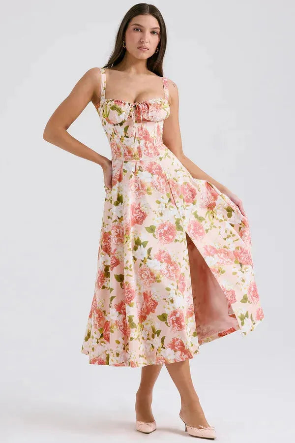 Vestido Midi Charlotte - Modelador de Cintura 2.0