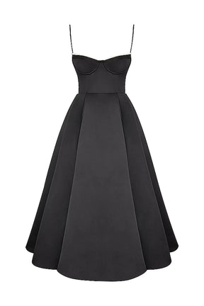 Vestido Midi Modelador em Tule - Modelo Cloe