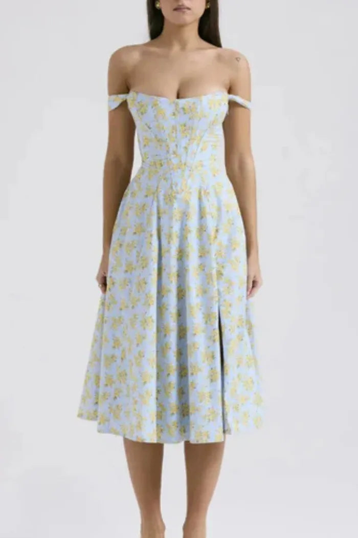 Vestido Midi  Estilo corset - Modelo Aryana