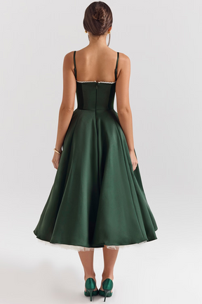 Vestido Midi Cloe - Modela a Cintura | Dupla Camada 2.0