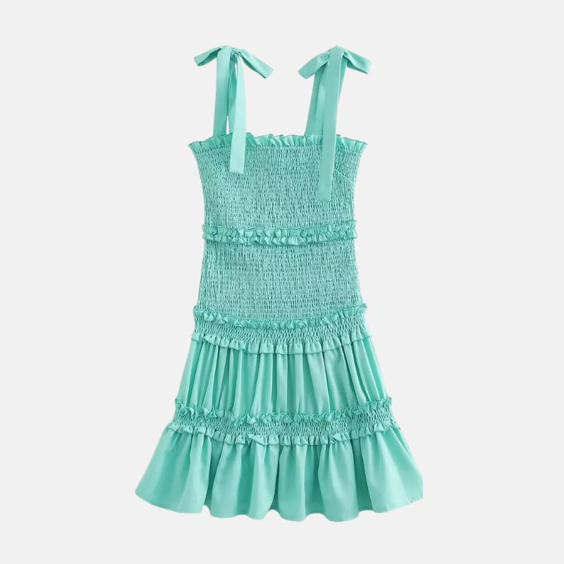 Vestido Curto Lastex Aquarium