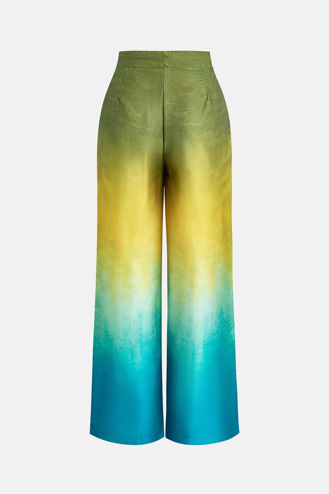 Calça Wide Leg Acetinada Colorida Brazilian