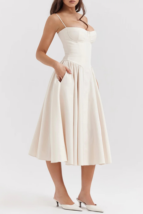 Vestido Midi Slim Modelador - Modelo Yang