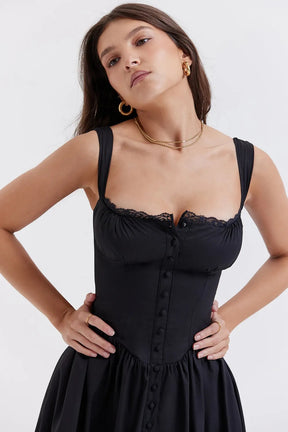 Vestido Estruturado e Forrado - Midi Chérie