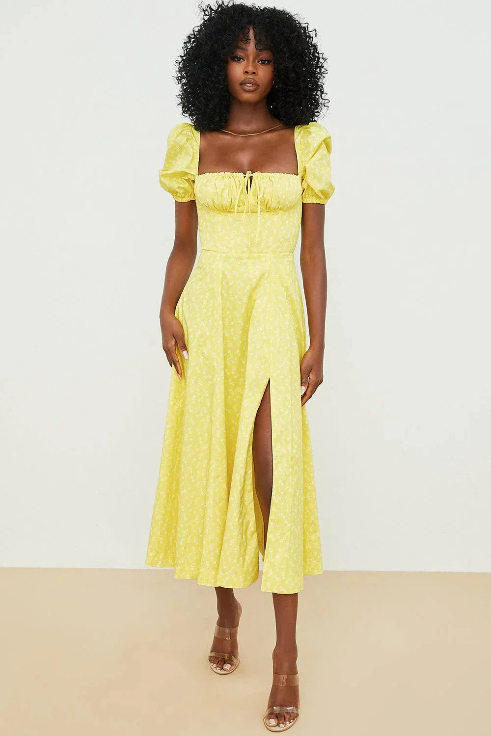 O Vestido Midi Laço Ajustável - Bella Fiore
