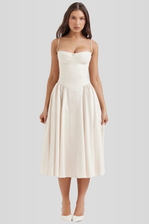 Vestido Midi Slim Modelador - Modelo Yang