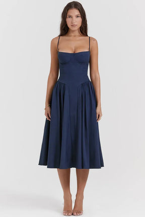 Vestido Midi Slim Modelador - Modelo Yang