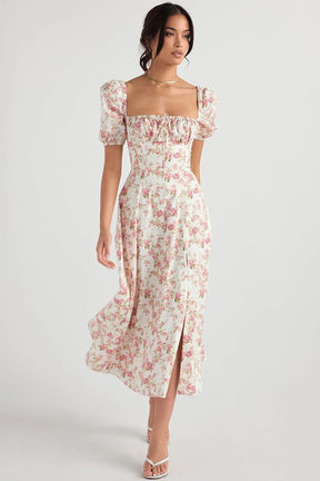 O Vestido Midi Laço Ajustável - Bella Fiore