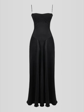 Vestido Longo Com Cetim Sedoso - Modelo Tyana